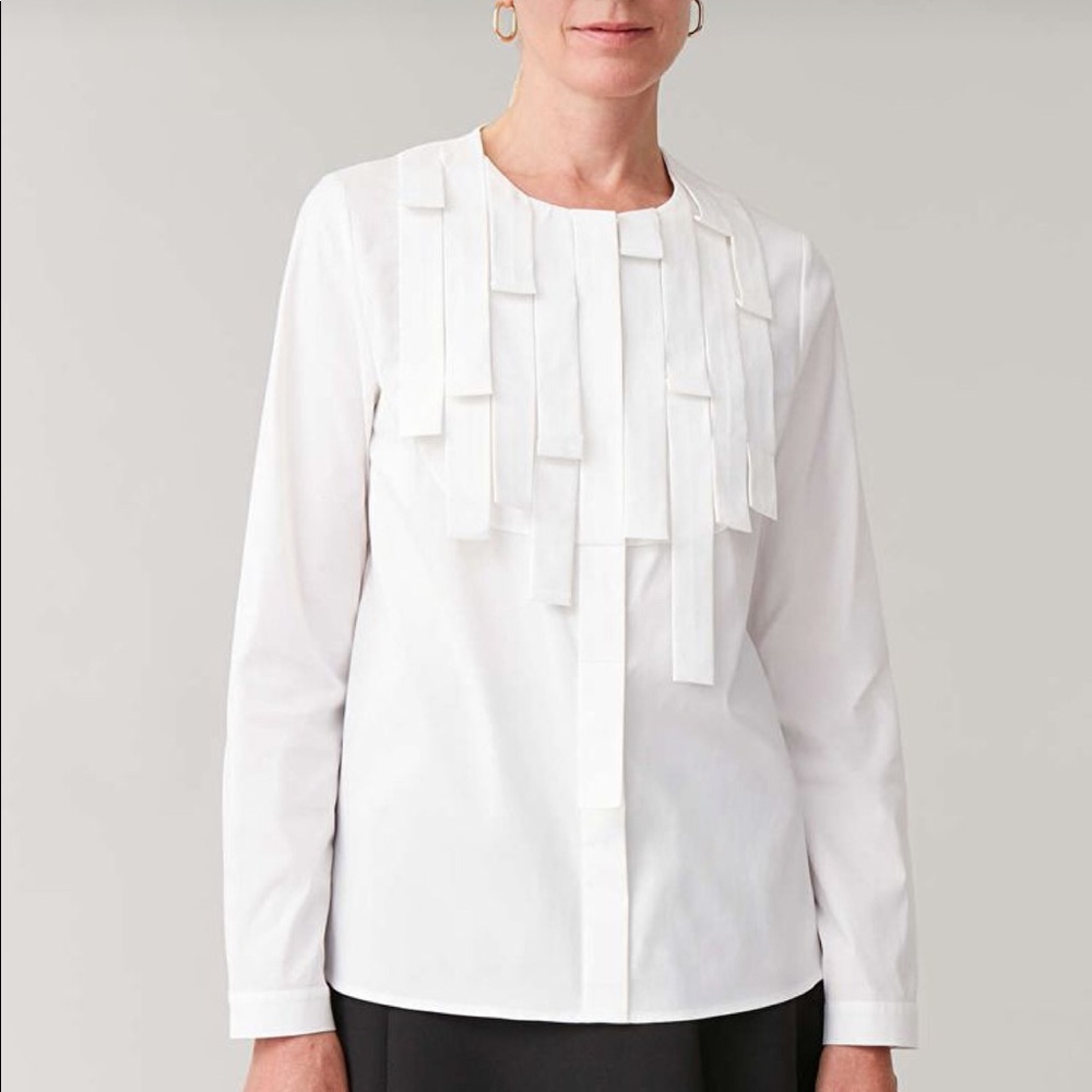COS White cotton shirt size US 2 NWT. Scarborough.